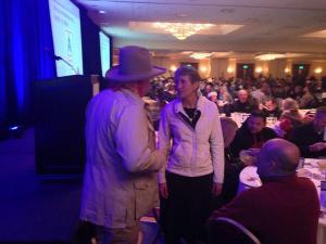 TR and Secretary of the Interior Jewell discussing the Organ Mountains